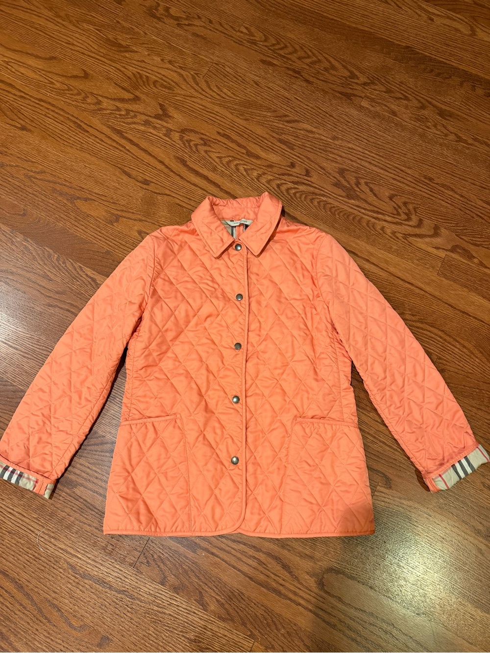 Burberry Coral Utility Quilted Jacket Size S